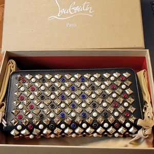 Christian Louboutin Spiked long Zippy wallet